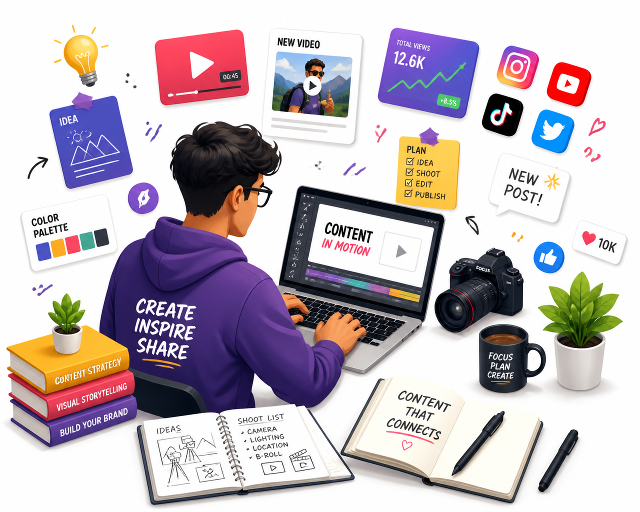 Content creation workspace