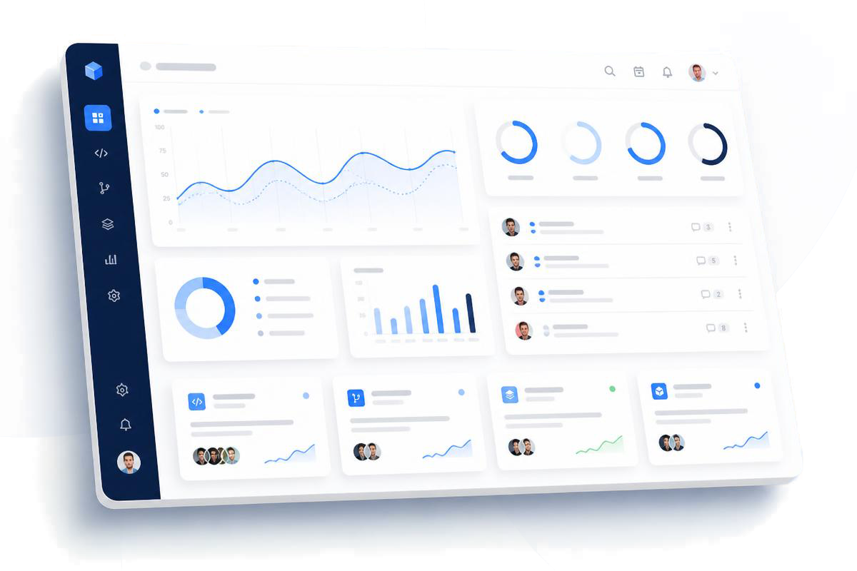 Software development project dashboard